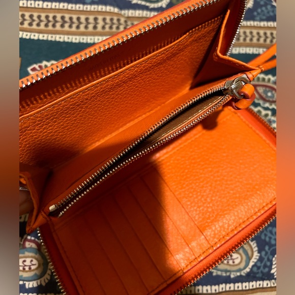 Dooney and Bourke Henrys Zip Around Wristlet, Orange - Picture 6 of 8